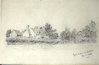 cc02980 Carter sketch book page 1.jpg; cc02980; Sketch book of Reverend Henry Carter; Album